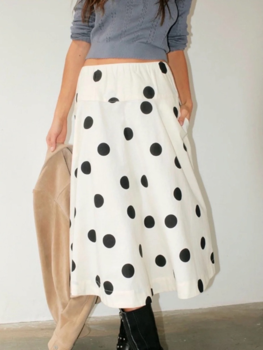 Free People Betty Drop Waist Skirt-S